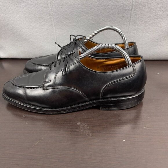 Allen Edmonds Bradley Black Leather Split Toe Derby Dress Show Size 8.5 - Picture 2 of 8
